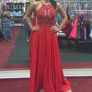 Sherri Hill Red prom dress